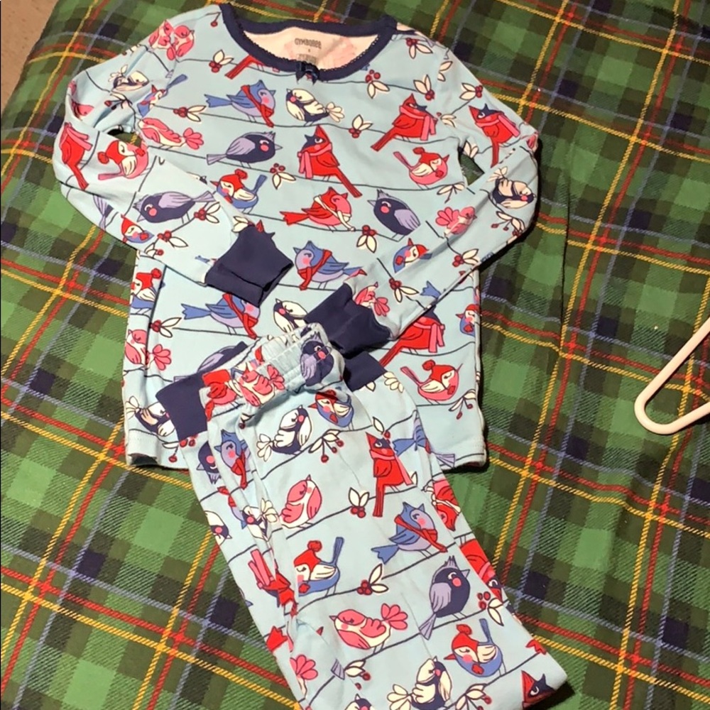 Winter bird pajamas